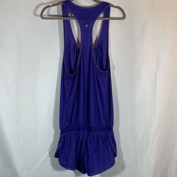 Lululemon Sweat Ur Butt Off Blue Romper One-Piece - Picture 5 of 8